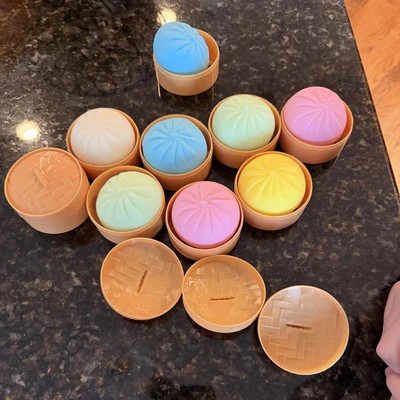 Colorful dumpling squishy collection
