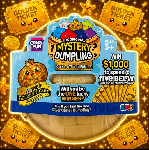 Mystery Dumpling Golden Ticket Edition golden ticket celebration